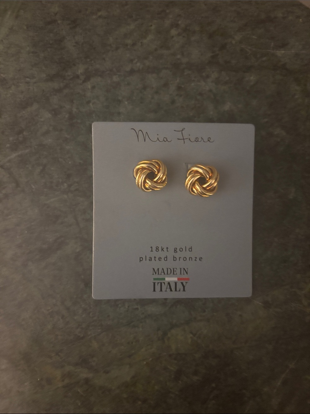 Mia Fiore 18kt Gold Ty Plated Bronze Earrings